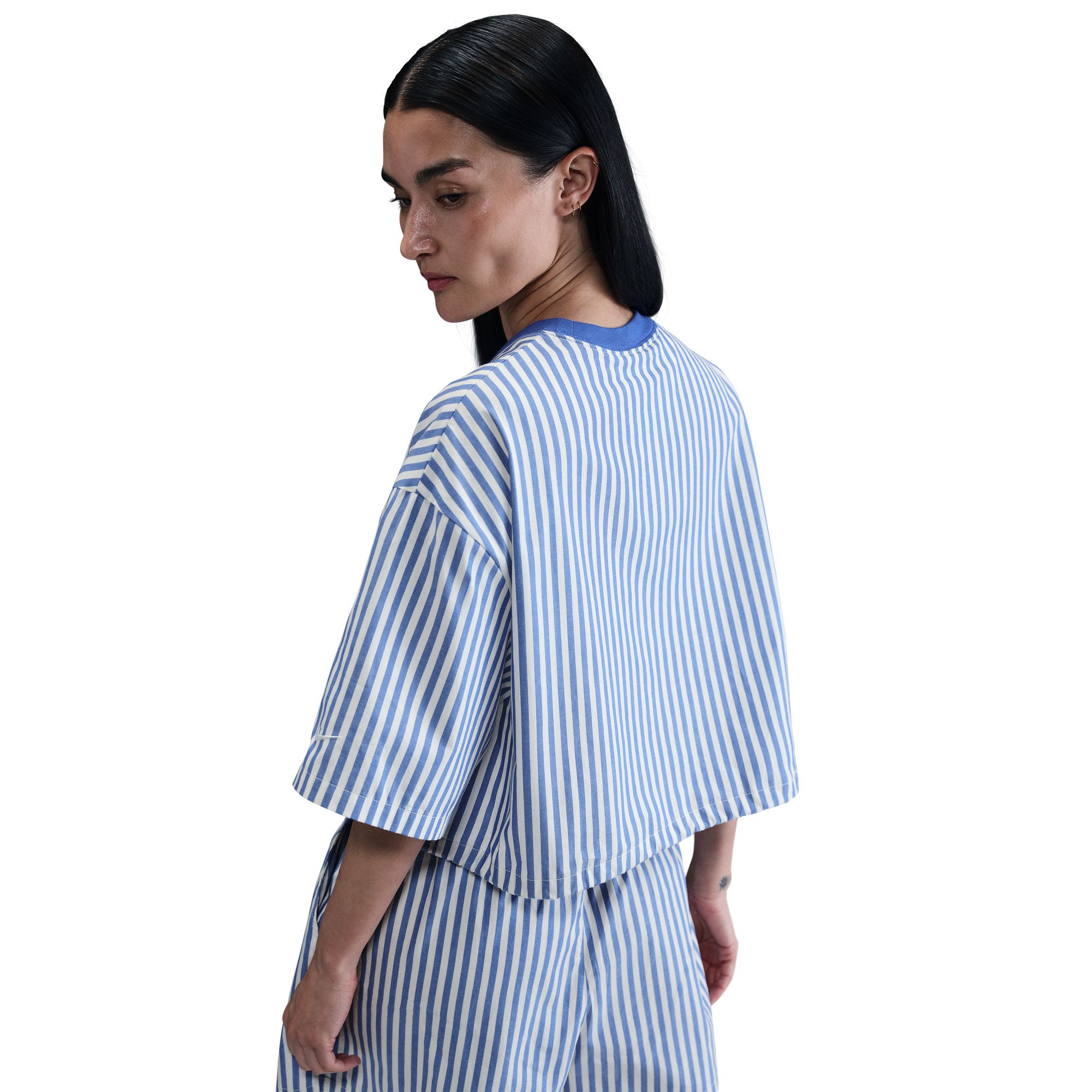 AS W NSW STRIPE PPLN BOXY TOP image number null