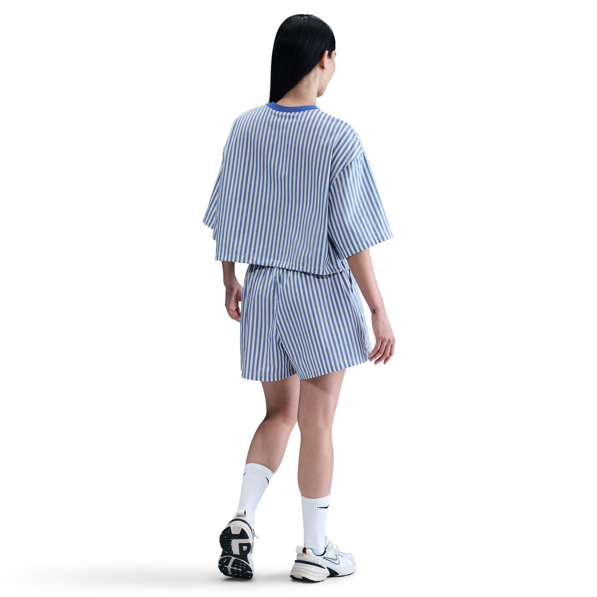 AS W NSW STRIPE PPLN BOXY TOP image number null