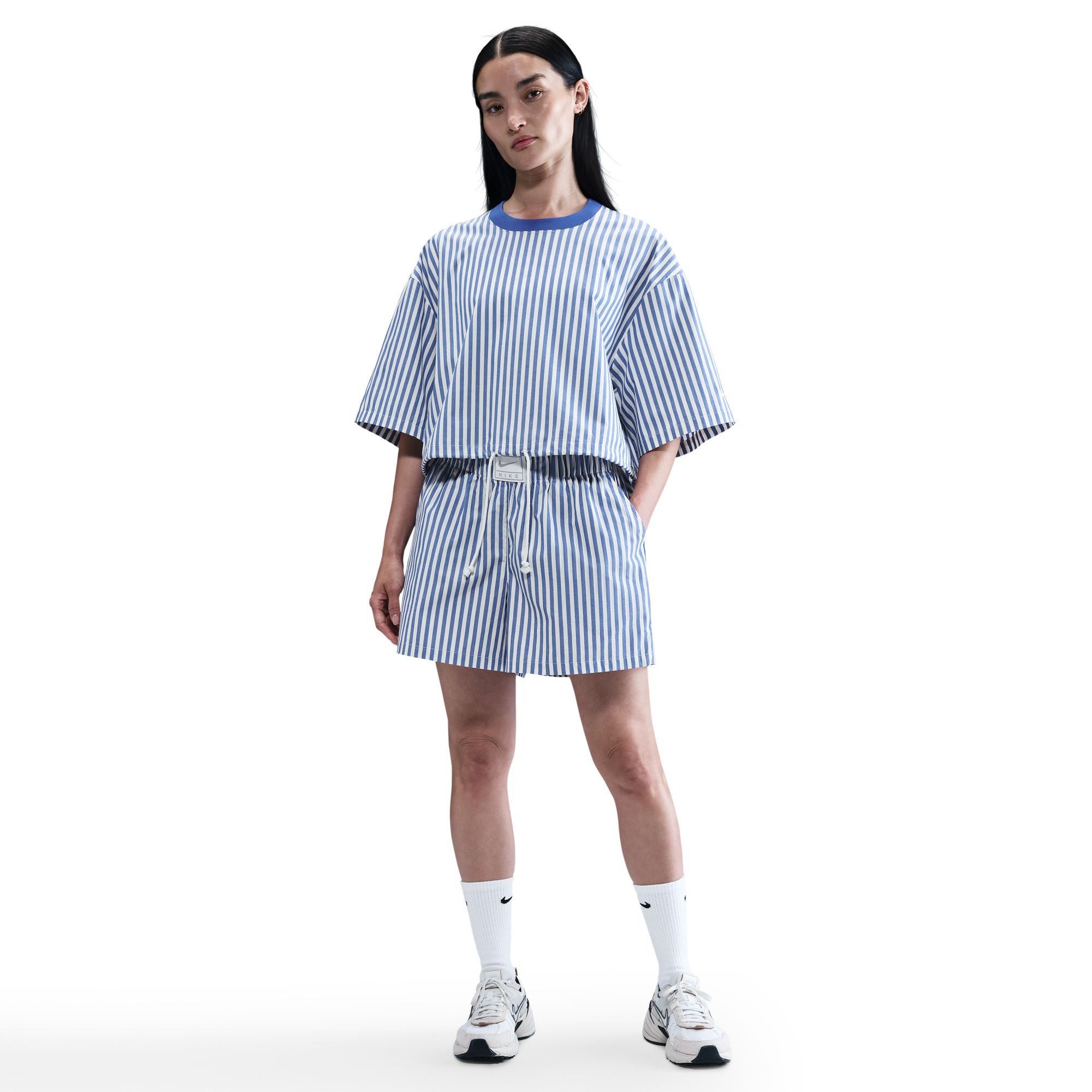 AS W NSW STRIPE PPLN SHORT image number null